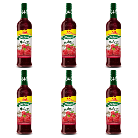 Herbapol Syrop owocowy malina z wit. C 680 ml X6